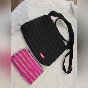 2pc Zip It Crossbody & Makeup Bag